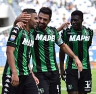 REGGIO NELL'EMILIA, ITALY - SEPTEMBER 18:  Gregoire Defrel of US Sassuolo celebrates after scoring the goal 2-0 during the Serie A match between US Sassuolo and Genoa CFC at Mapei Stadium - Citta' del Tricolore on September 18, 2016 in Reggio nell'Emilia, Italy.  (Photo by Giuseppe Bellini/Getty Images)